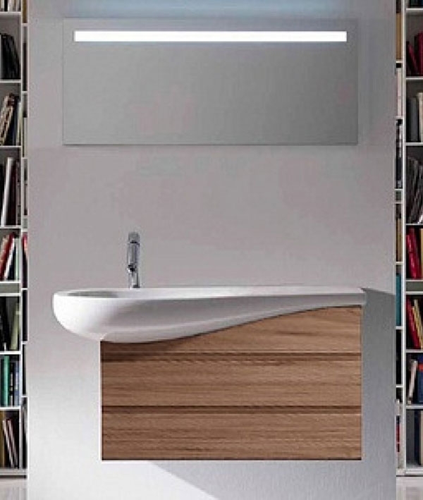 Зеркало Laufen Alessi One 120 с подсветкой Хром матовый