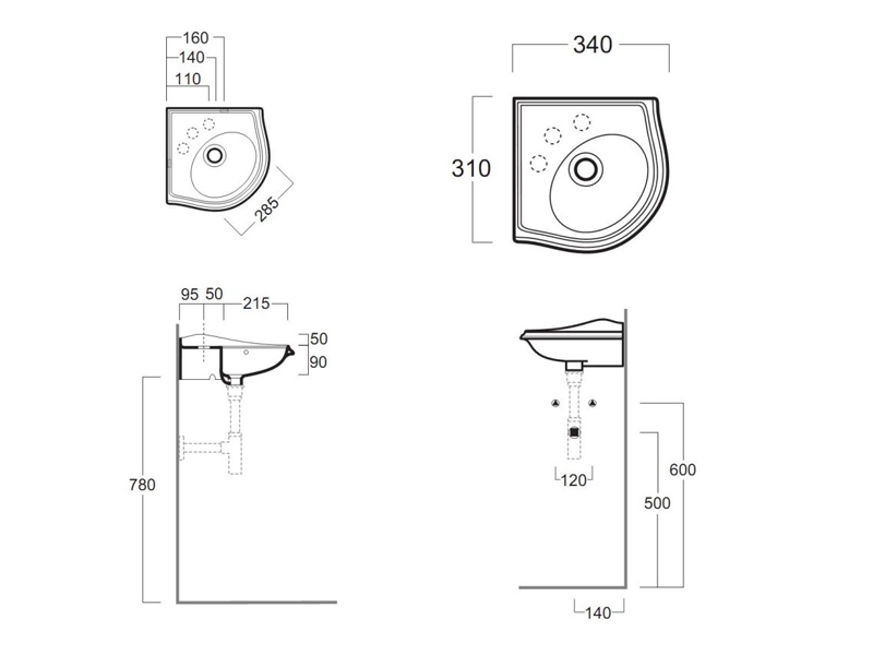 Раковина Simas Arcade AR 036 Белая