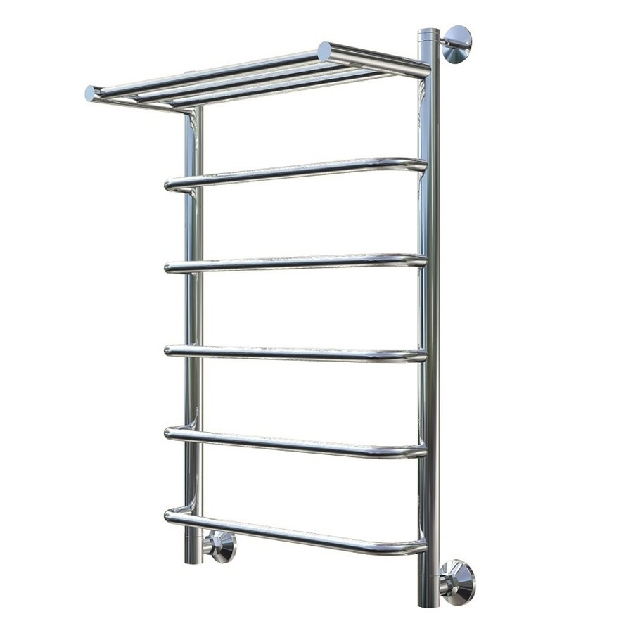 Полотенцесушитель водяной Тругор Идеал серия 1 80х40 хром, с полкой