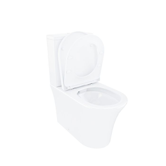 Унитаз напольный IDDIS Stone Rimless STNRDSEi24 белый, с сиденьем микролифт