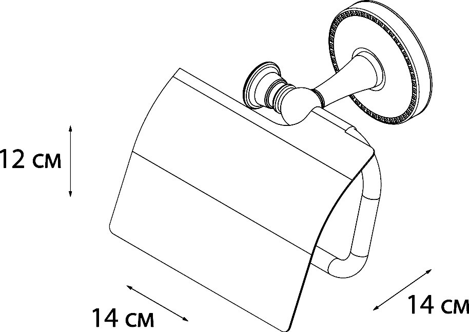 Держатель туалетной бумаги Fixsen Adele FX-55010 с крышкой Хром