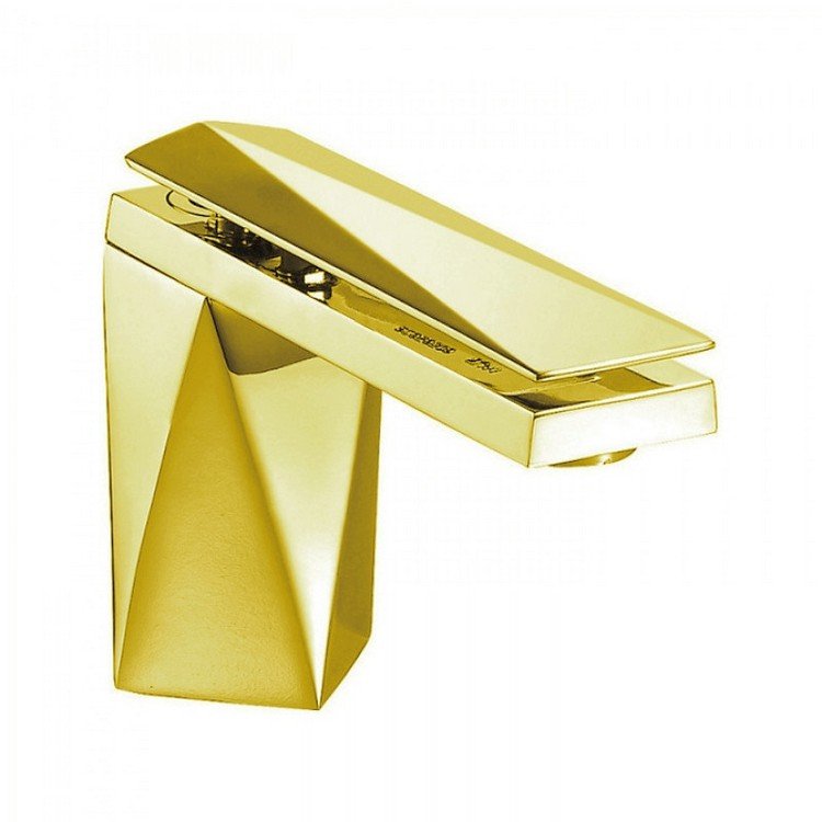 Смеситель для раковины Bravat Diamond F118102G-1-ENG золото