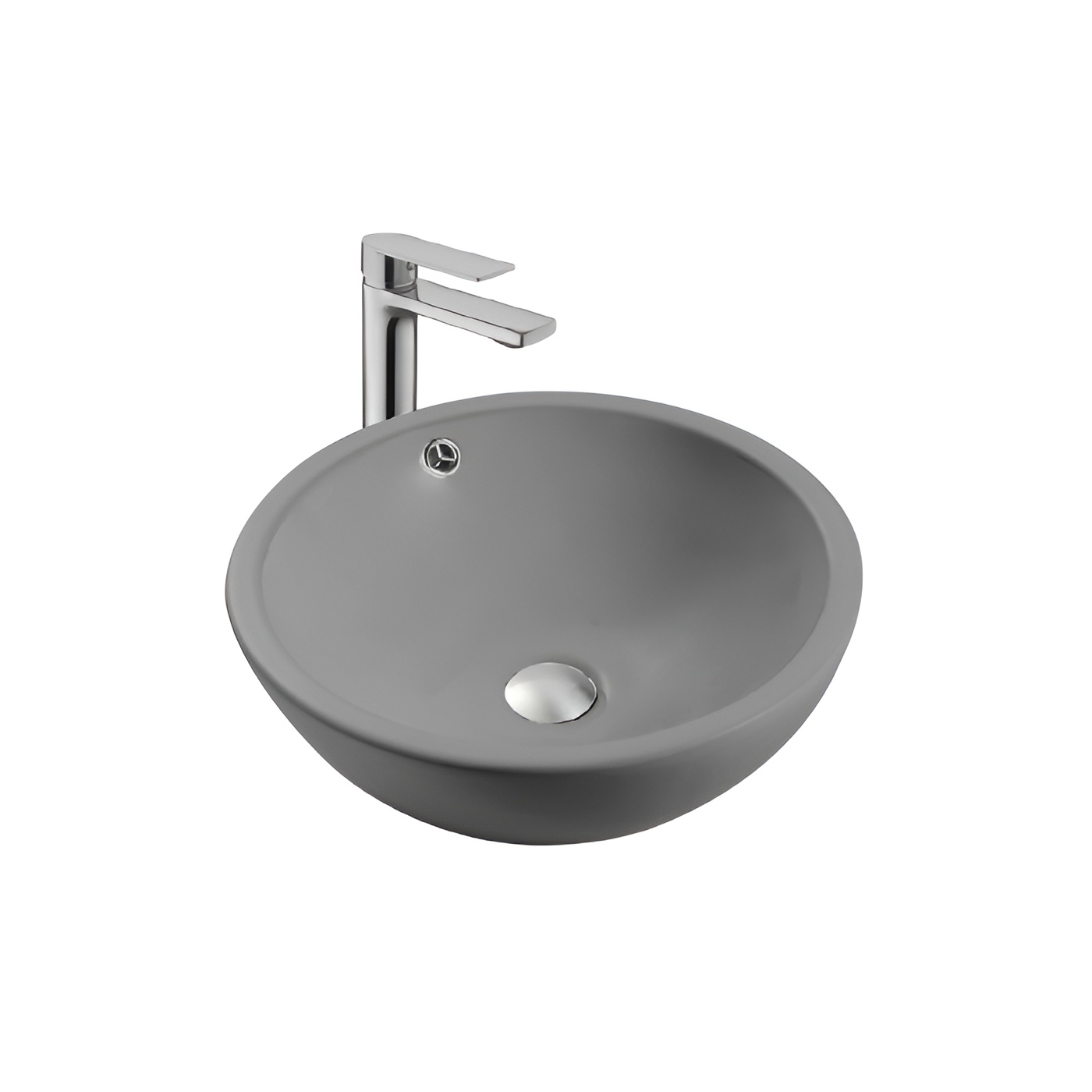 Раковина накладная 44см Aquatek Европа AQ5354-MG серый матовый