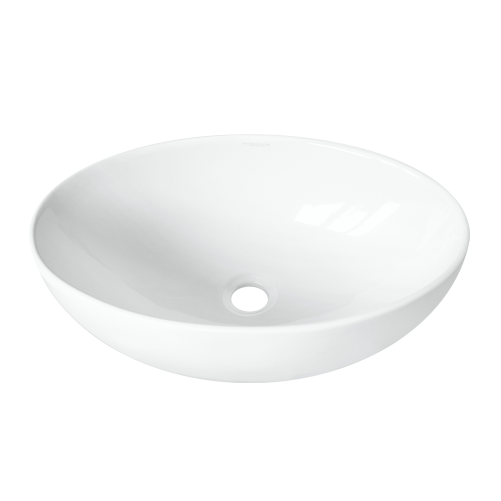 Раковина накладная 55см Sanita Luxe Ringo Slim RNGSLWB01S белый