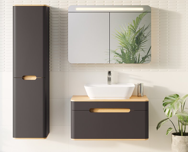 Раковина накладная 60см Vitra Geo 7426B003-0001 белый