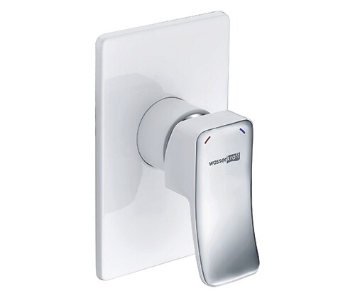 Смеситель для душа WasserKraft Aller 10651WHITE хром/белый