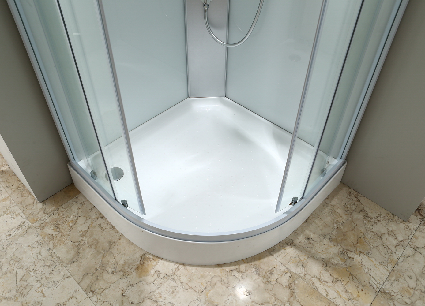 Душевая кабина Black&White G5701 90x90x225 профиль белый, стекло прозрачное