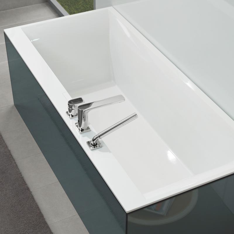 Квариловая ванна Villeroy & Boch Squaro Edge 12 UBQ160SQE2DV-01 alpin