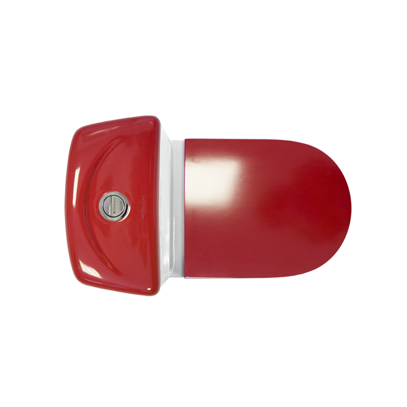 Унитаз Sanita Luxe Best Luxe SL DM Red BSTSLCC07110522 Белый/ с бачком и красным сиденьем Микролифт