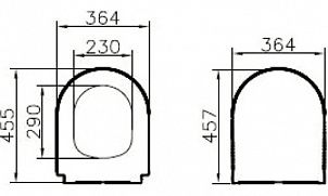 Сиденье для унитаза Vitra Integra Round 110-003-019 с микролифтом