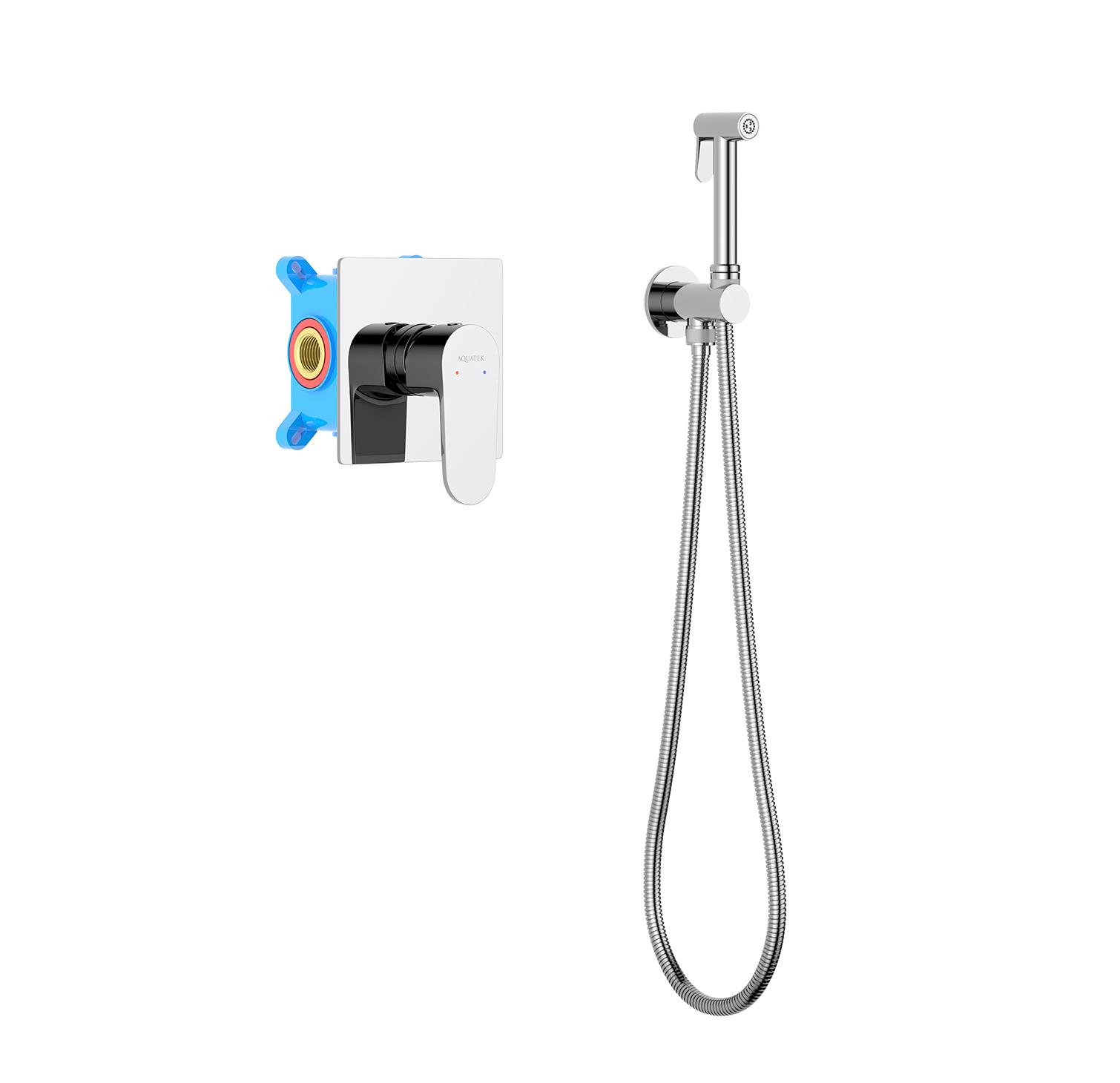 Гигиенический душ со смесителем Aquatek Оберон AQ1219CR хром