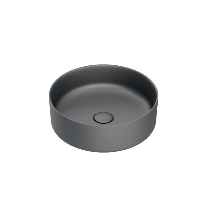 Раковина накладная 35.5см IDDIS Ray RAYGM03i27 серый матовый