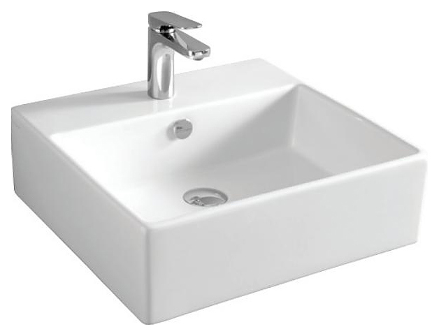 Раковина накладная 50см ArtCeram Quadro QUL002 белый