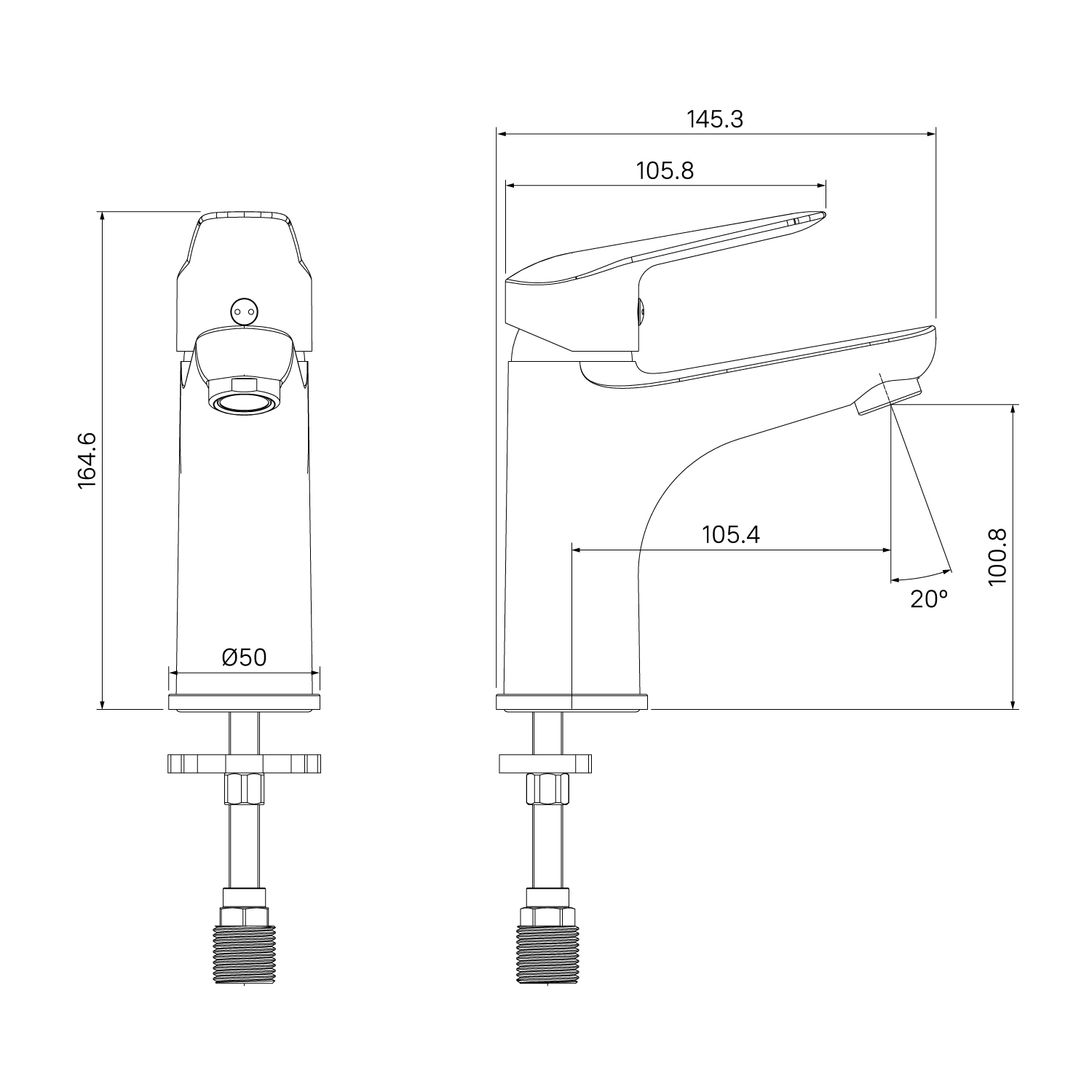 Смеситель для раковины IDDIS Torr TORSB00i01 хром глянцевый