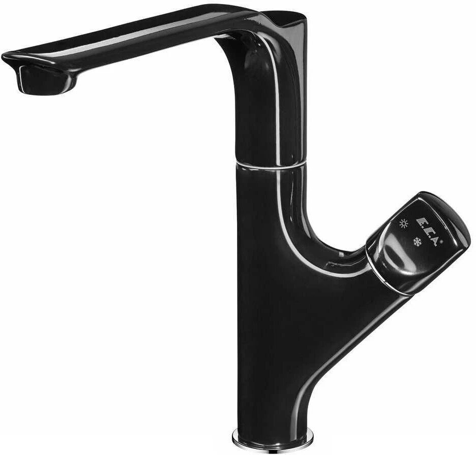 Смеситель для кухни E.C.A Myra 104518063EX черный/хром