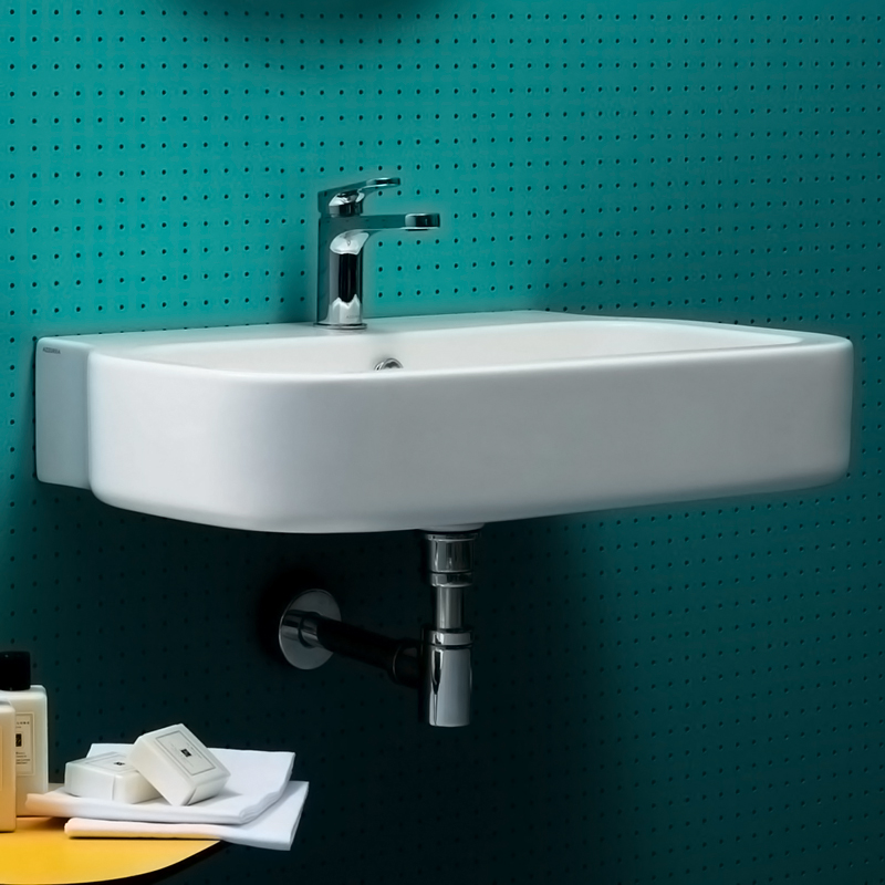 Раковина подвесная 60см Azzurra Glaze GLZ260M/SOSPbi*1 белый