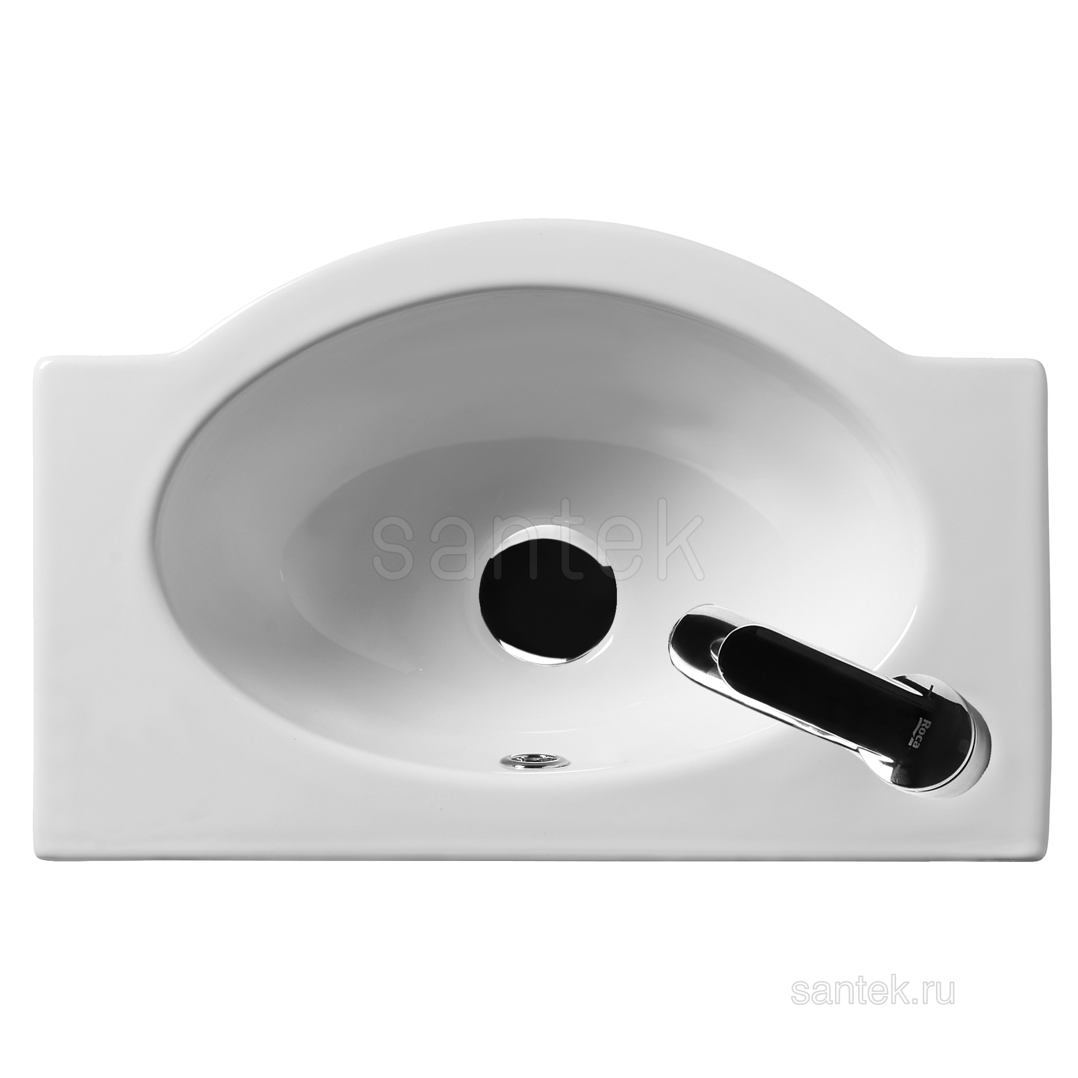 Раковина Santek Форум 45 отверстие под смеситель слева 1WH110542