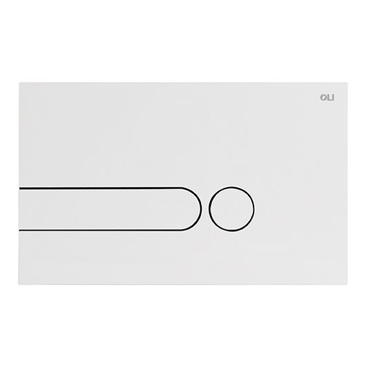 Кнопка смыва для унитазов OLI I_PLATE 670001 белый