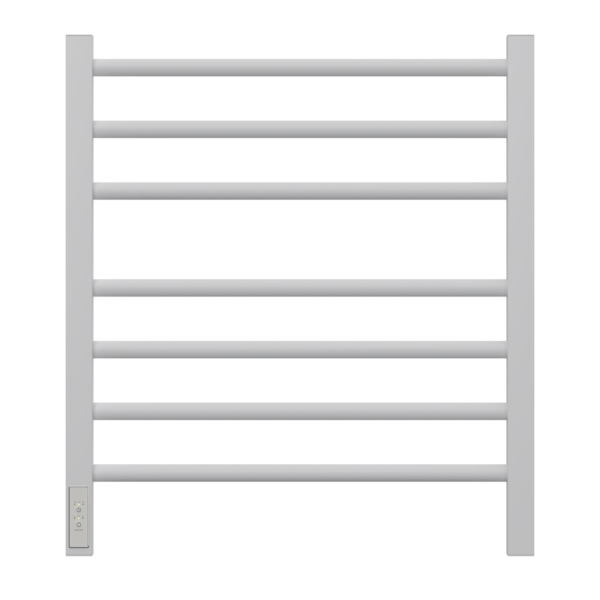 Полотенцесушитель электрический Point PN70756W П7 500x600, диммер слева, белый