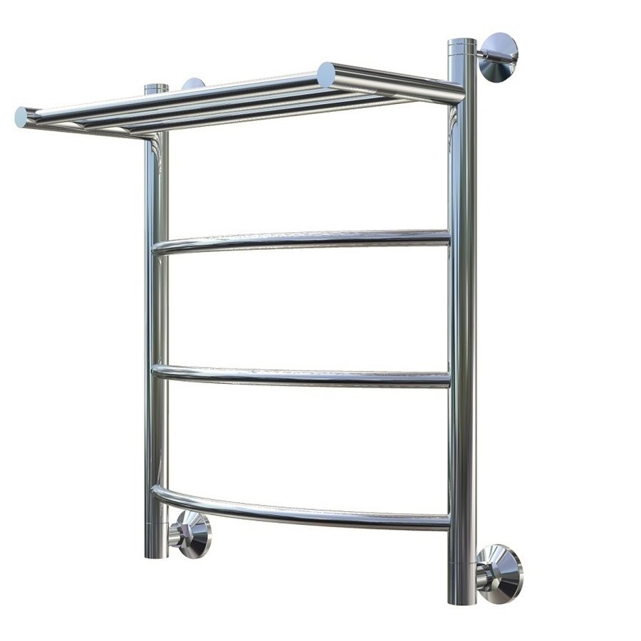 Полотенцесушитель водяной Тругор Приоритет серия 1 60х50 хром, с полкой