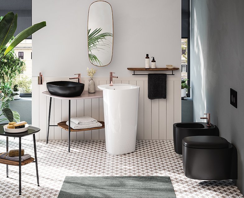 Биде подвесное VitrA Plural 7831B483-0288 черный матовый