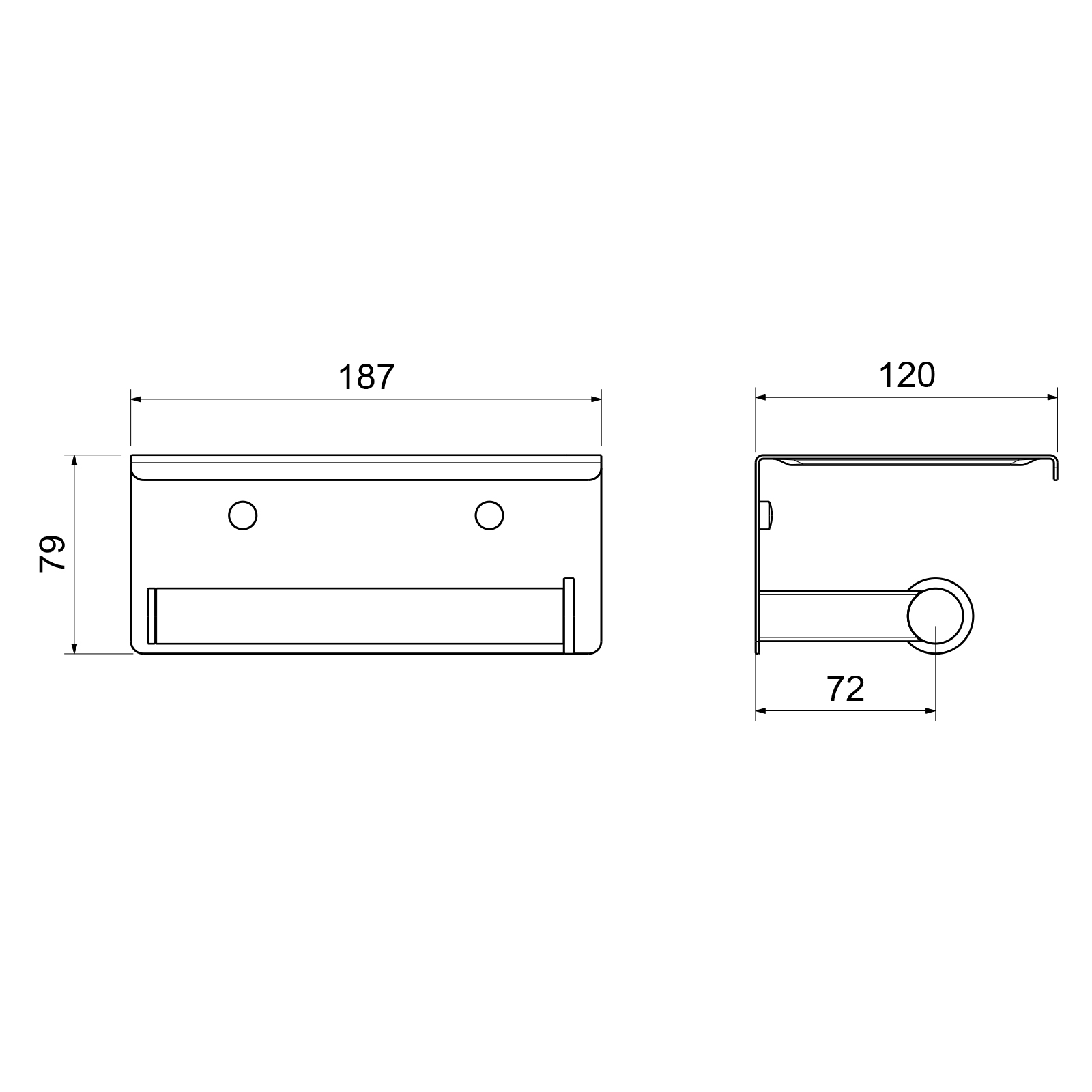 Держатель туалетной бумаги с полкой для телефона Timo Luiro 18543/17 золото матовое