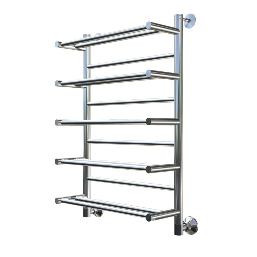 Полотенцесушитель водяной Тругор Вертикаль серия 1 80х50 хром, с полкой