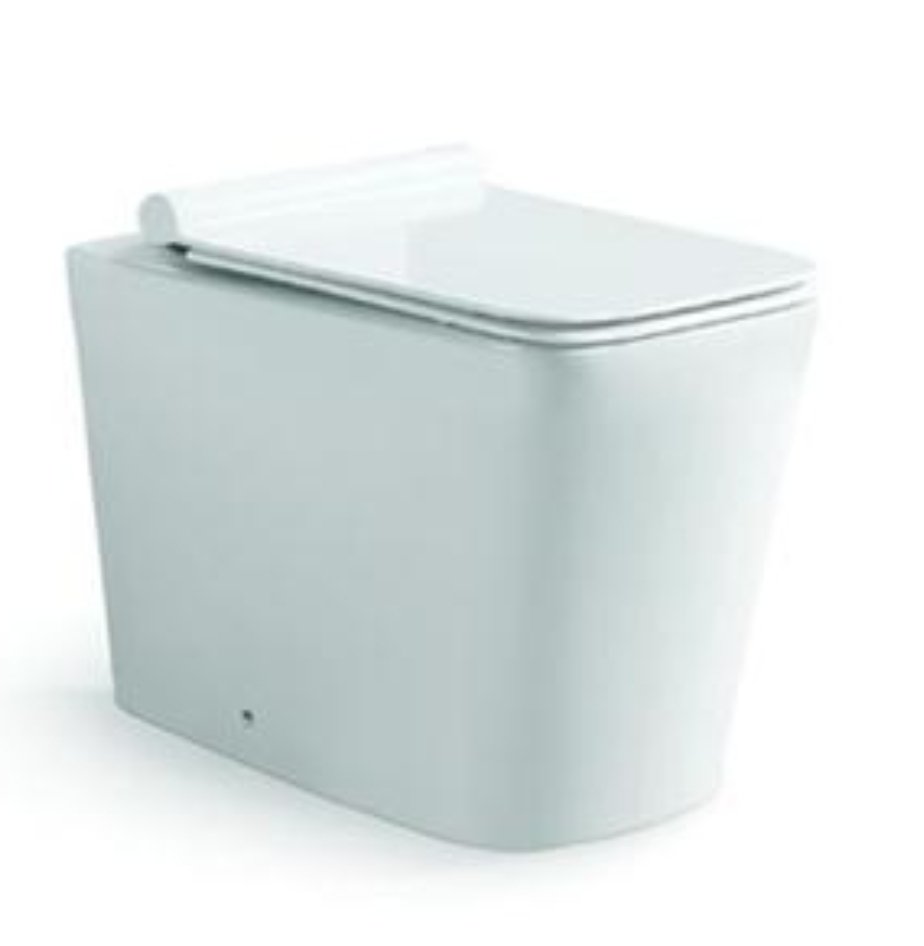 Унитаз приставной SantiLine SL-5021 белый, с сиденьем микролифт