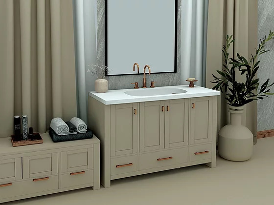 Раковина накладная 57,1см MonteBianco Loreto Sesto 13217 белый матовый