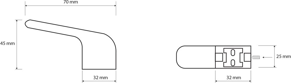 Крючок Bemeta Via 102306172 Хром