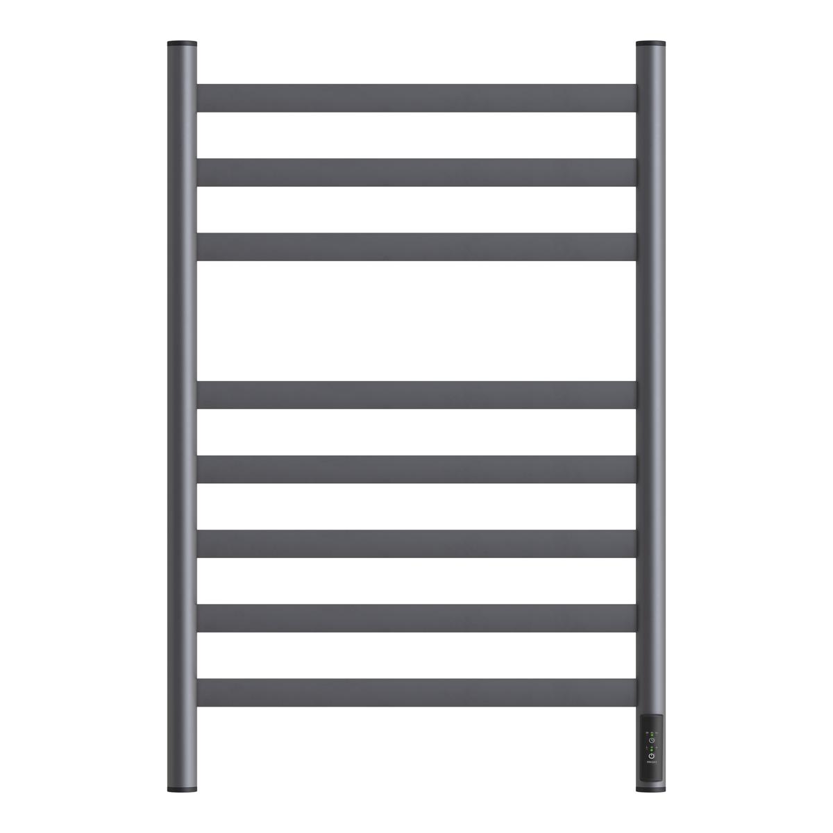 Полотенцесушитель электрический Point Селена PN16858GR П8 500x800, диммер справа, графит премиум