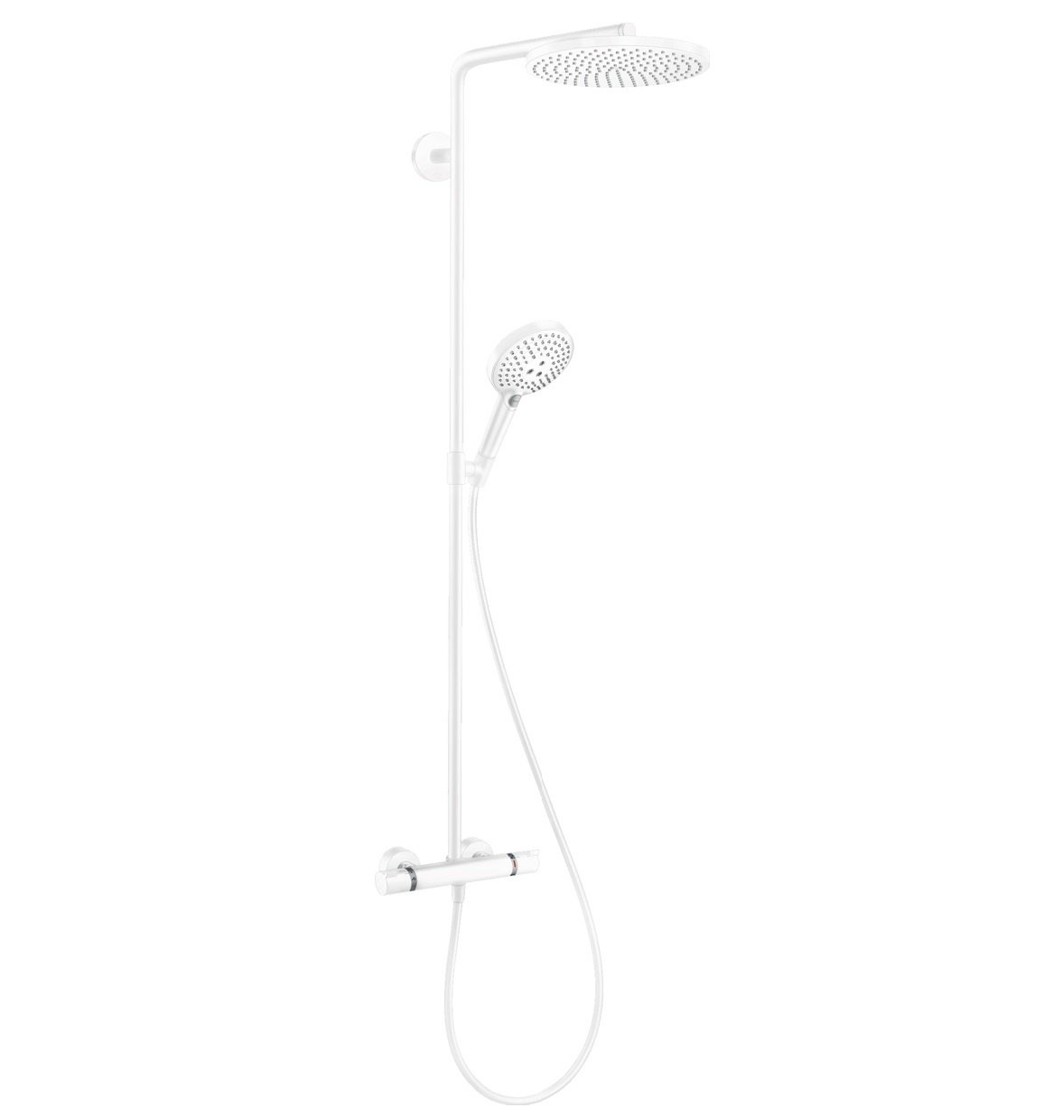 Душевая стойка Hansgrohe Raindance Select S 27633700 белый матовый