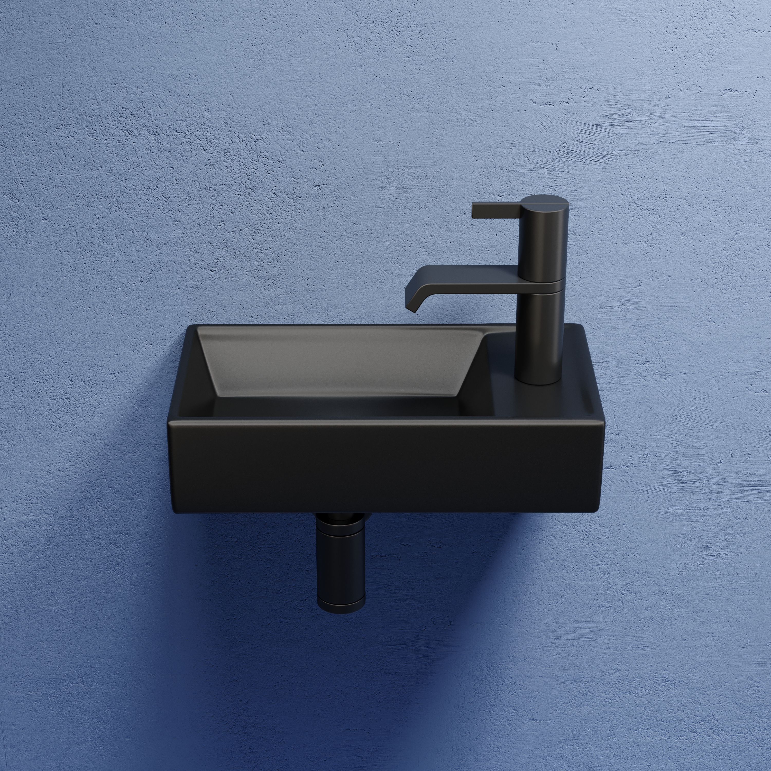 Раковина подвесная 40см Ceramica Nova Element CN6051LMB черный матовый