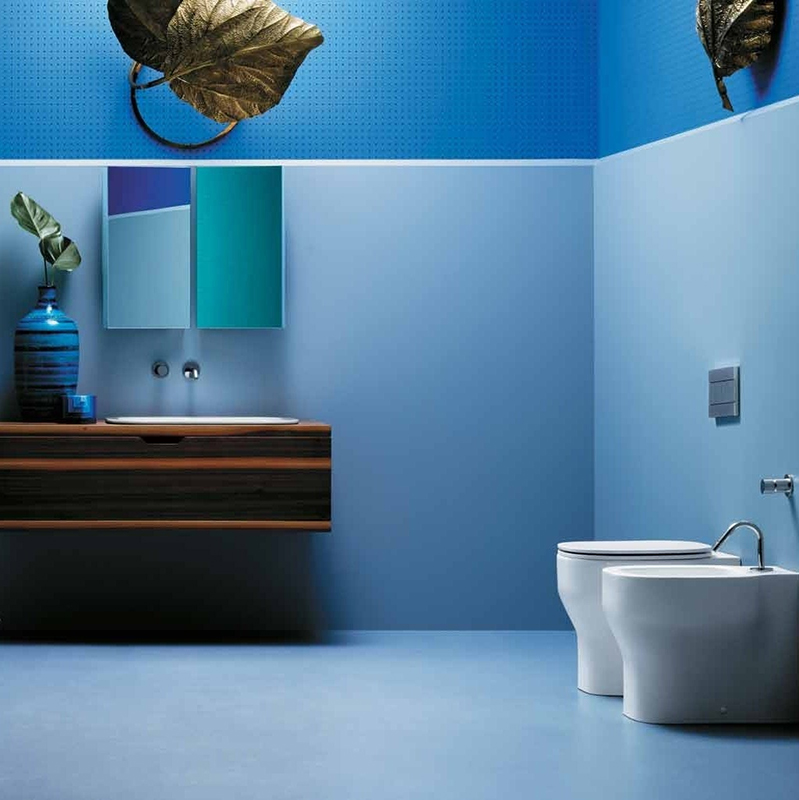 Раковина встраиваемая сверху 69см Azzurra Glaze GLZ69x38/INbi*0 белый