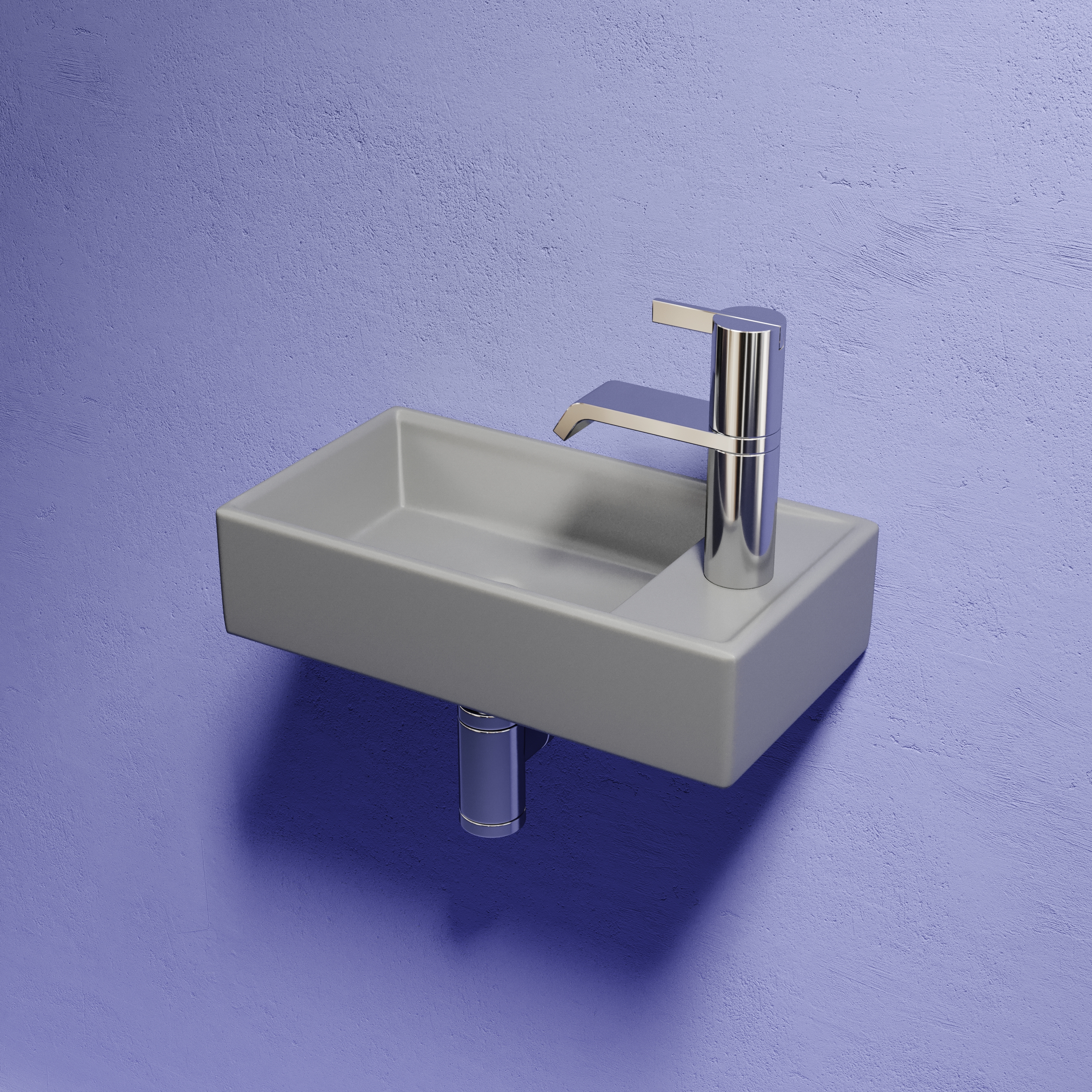 Раковина подвесная 40см Ceramica Nova Element CN6051LMH серый матовый