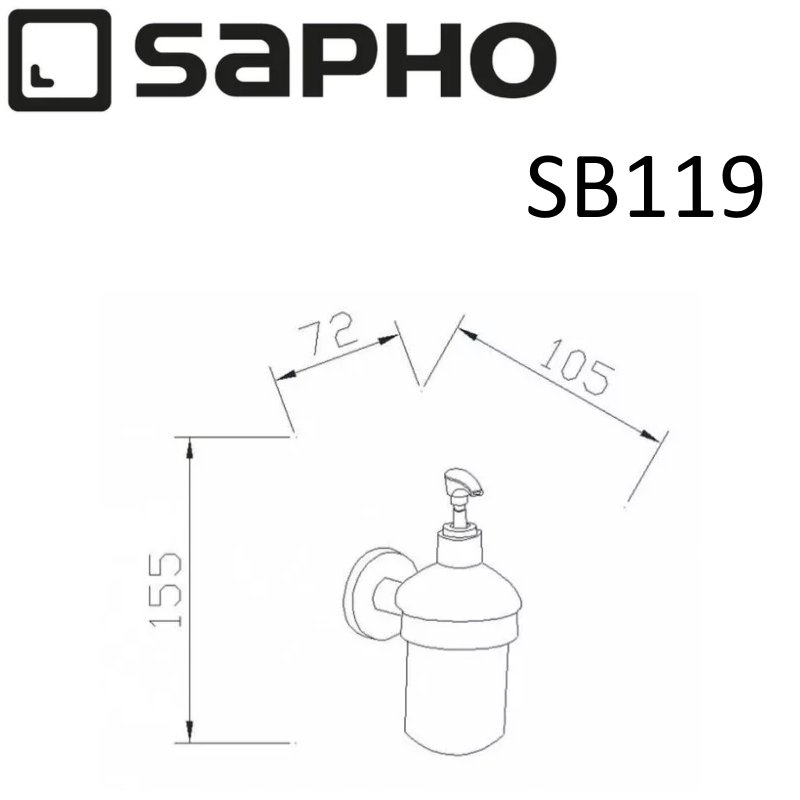 Дозатор Sapho SAMBA SB119 хром