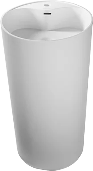 Раковина напольная 45см MonteBianco Pisa Rubinetto 11234 белый матовый