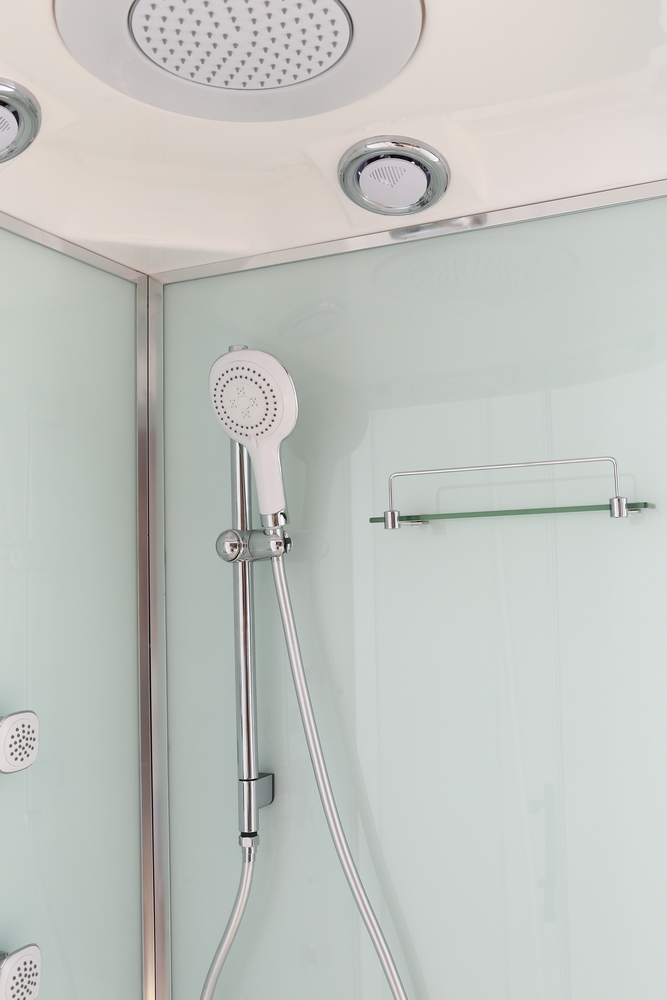 Душевая кабина Black&White G8505 90x90x215 профиль хром глянцевый, стекло прозрачное