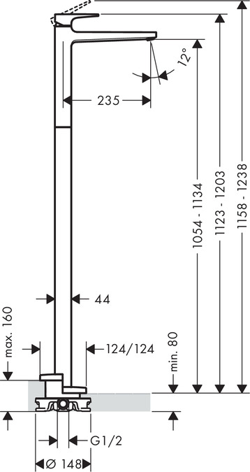 Смеситель для раковины Hansgrohe Metropol 74530000 хром