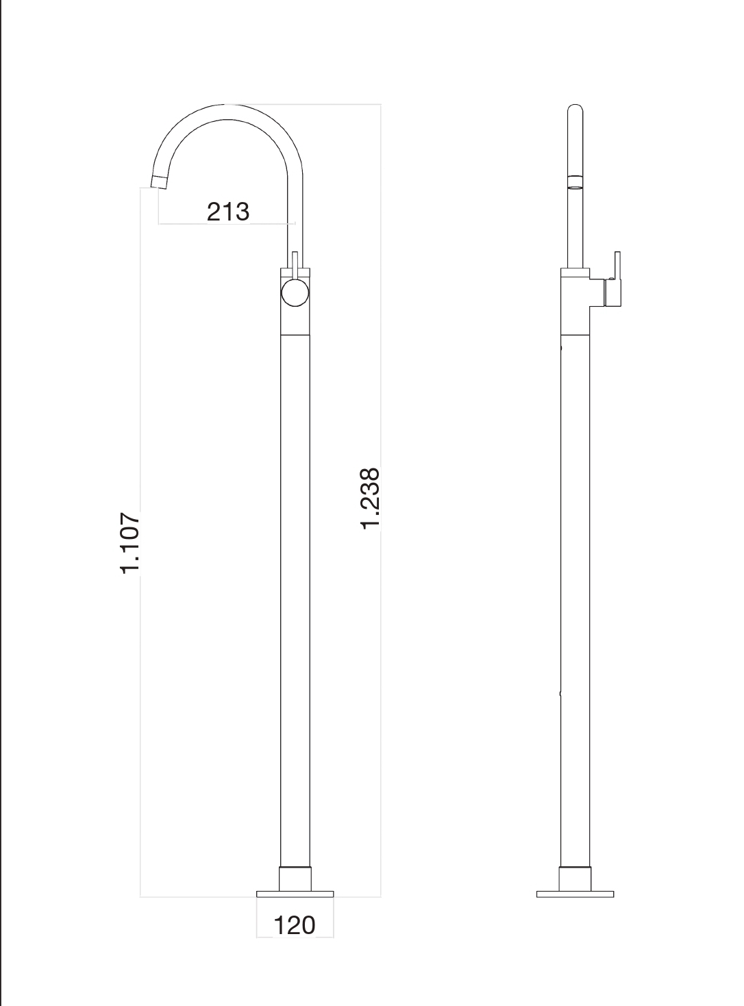 Смеситель для раковины Webert Rimini RI832101740, белый