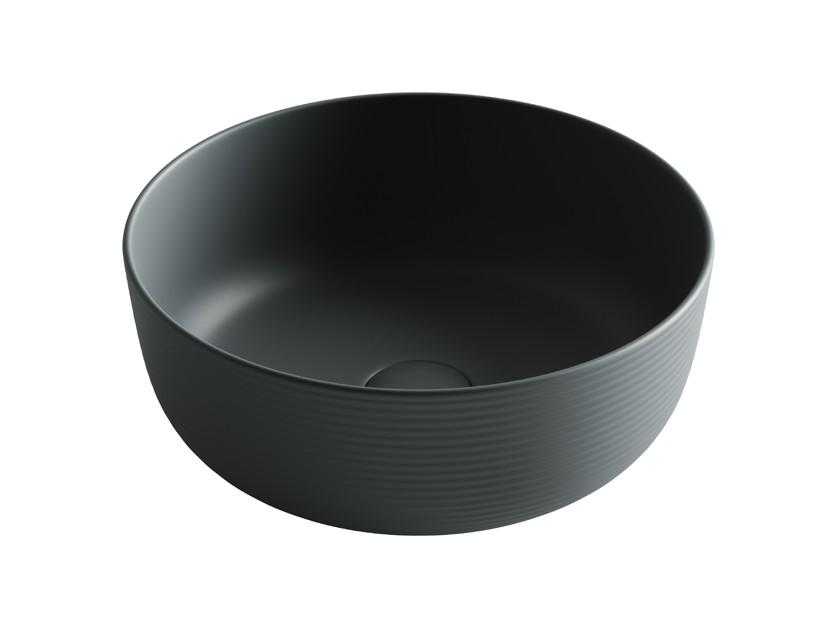 Раковина накладная 35см Ceramica Nova Element CN6073MDH темный антрацит матовый