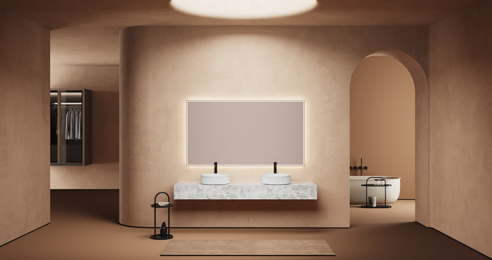 Раковина накладная 40см ABBER BEQUEM AC2114 белый