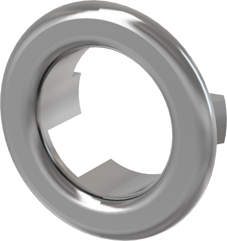 Обрамление перелива Alcaplast A22 хром