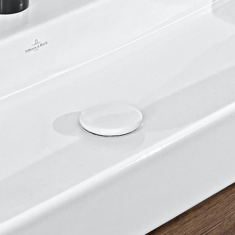 Донный клапан для раковины без перелива Villeroy & Boch 68350001 незапираемый, белый