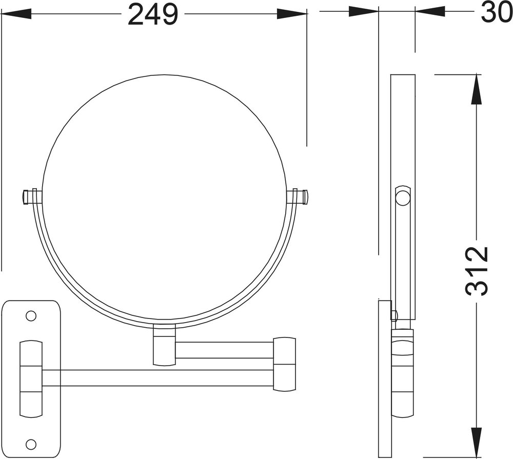 Косметическое зеркало Timo Nelson 160076/02 Антик