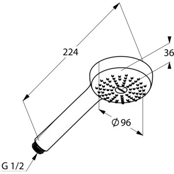 Встраиваемая душевая система со смесителем Kludi Bozz 386303976 черный матовый