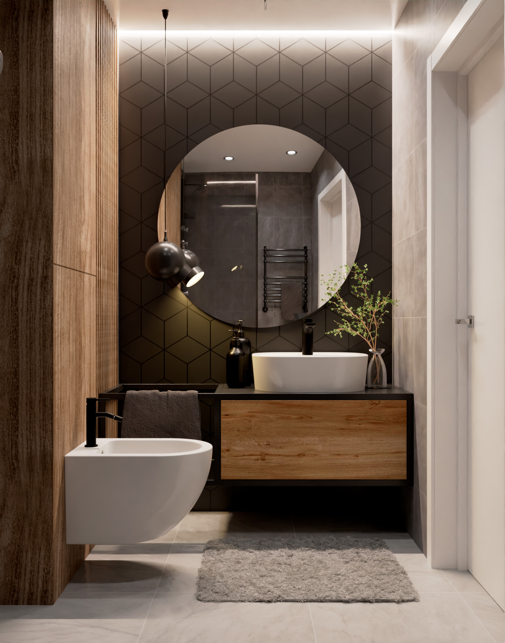 Смеситель для биде AQUAme Siena AQM6216MB черный матовый