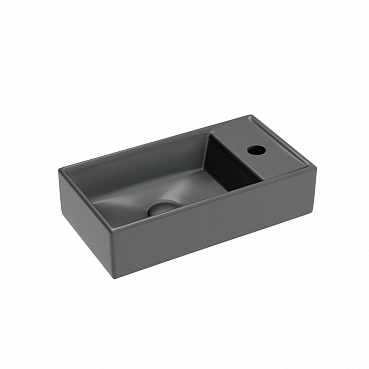 Раковина подвесная 40см Ceramica Nova Element CN6051LMDH антрацит матовый