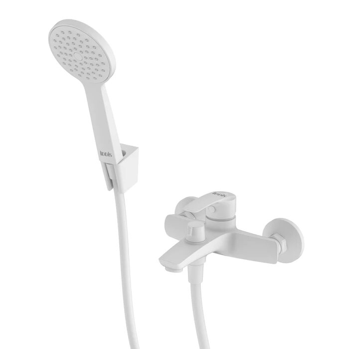 Смеситель для ванны с душем IDDIS Ray RAYWT02i02 белый матовый