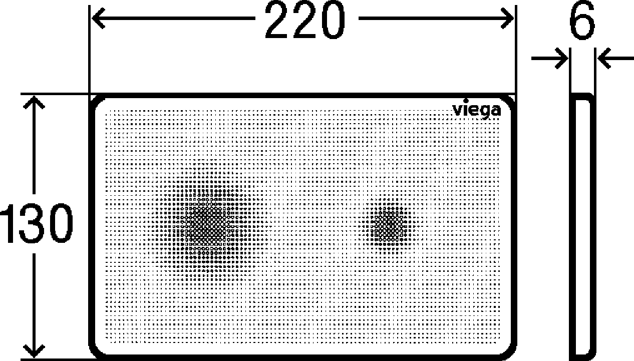 Кнопка смыва Viega Visign for More 205 774363 черный